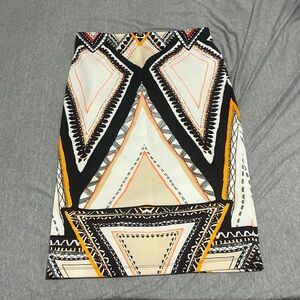 Mossimo Supply Co. Vibrant Patterned Pencil Skirt